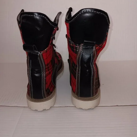 HOTKISS PLAID PRINT FAUX FUR BOOTS - Picture 7 of 13